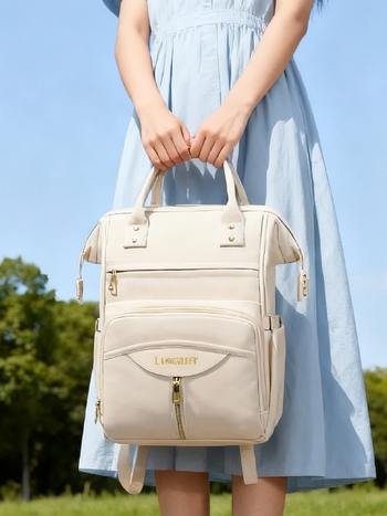 Rucsac pentru scutece cu buzunar detașabil pentru sticle, nailon, căptușeală poliester, izolație