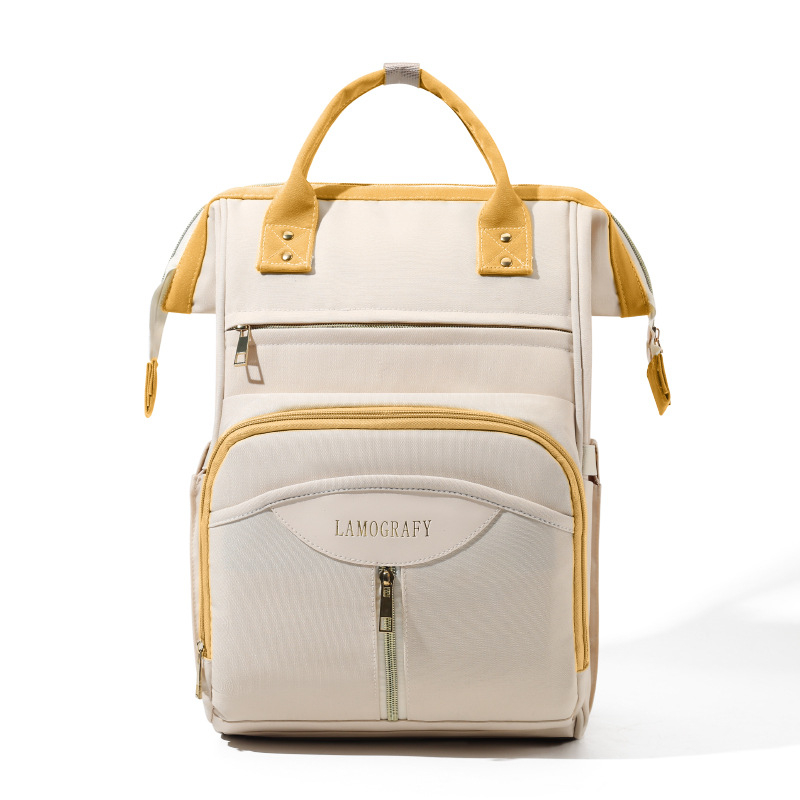 Rucsac pentru scutece cu buzunar detașabil pentru sticle, nailon, căptușeală poliester, izolație