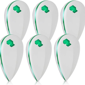 Vnútorný zásuvkový ultrazvukový odpudzovač komárov a hmyzu s LED nočným svetlom (110V, 50–60Hz, 4W, ABS puzdro)