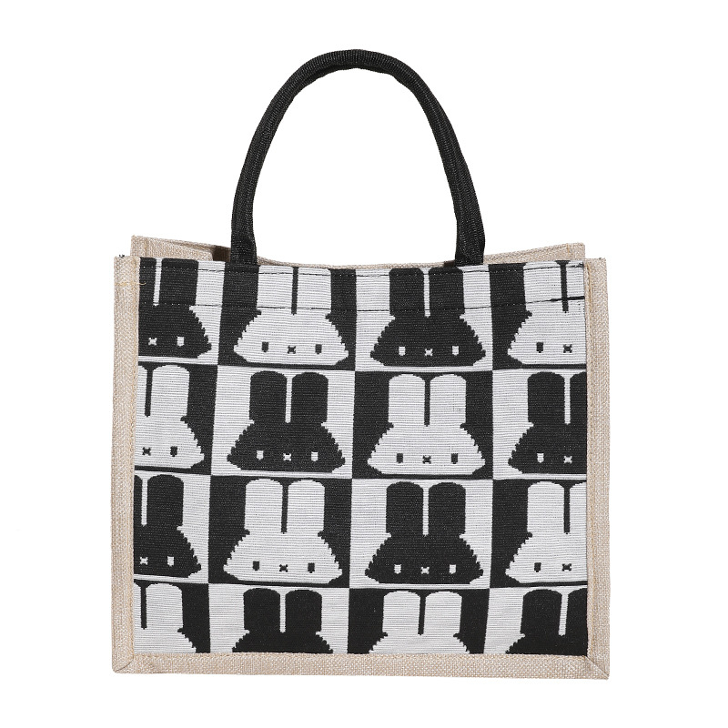 Kabelka na rameno z bavlny a ľanu, mestský štýl, vodorovný štvorcový tvar, magnetické zapínanie, vnútorná kapsa so zipsom