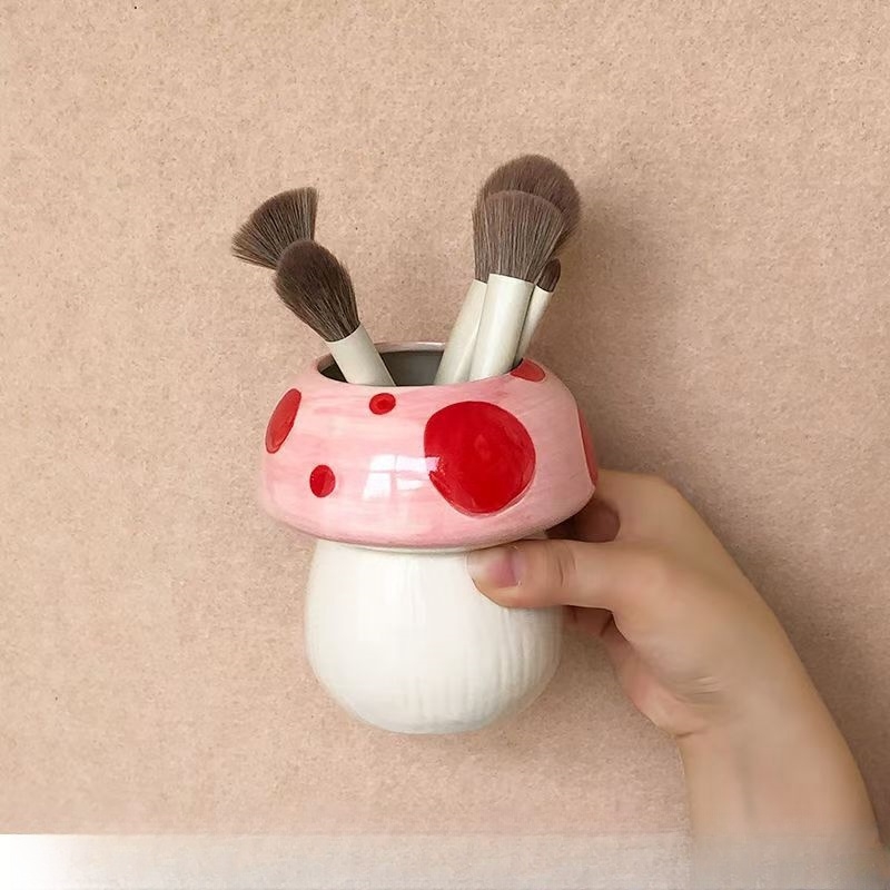 Nočná lampa tvaru huby so saténovou kvetinou, model 985, bez personalizácie