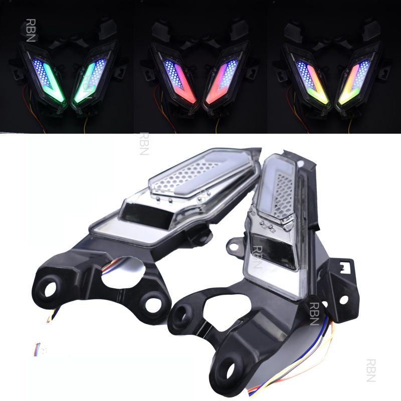 Μοτοσικλέτας Λάμπα Σήματος Κατεύθυνσης Yamaha XMAX300 με Έλεγχο μέσω APP και Φως Ημέρας (DRL), 12V, LED Οδηγός Φωτός, Μοντέλο RBN-104