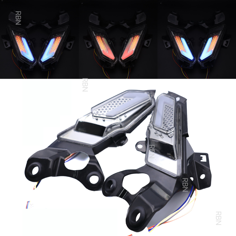 Μοτοσικλέτας Λάμπα Σήματος Κατεύθυνσης Yamaha XMAX300 με Έλεγχο μέσω APP και Φως Ημέρας (DRL), 12V, LED Οδηγός Φωτός, Μοντέλο RBN-104