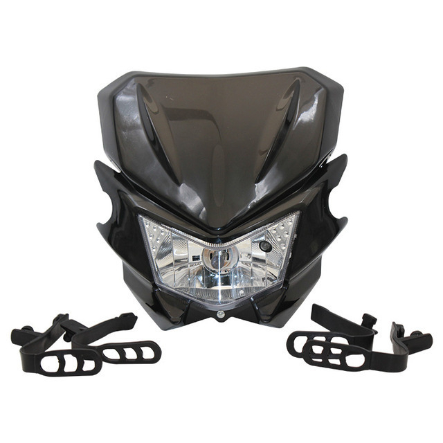 HL104 LED фар за офроуд Kawasaki KLX125/KLX150 със абажур-тип капачка, вход 12V, номинално напрежение 35V, защита Class A