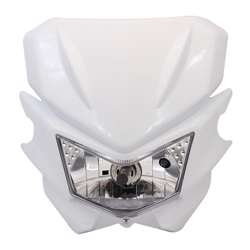 HL104 LED фар за офроуд Kawasaki KLX125/KLX150 със абажур-тип капачка, вход 12V, номинално напрежение 35V, защита Class A