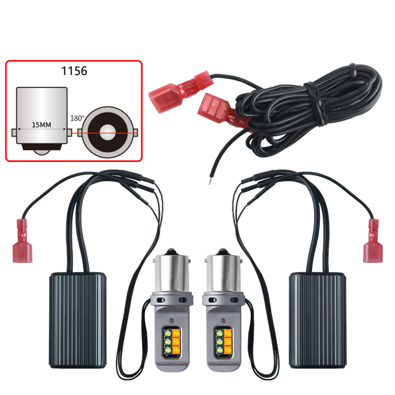 Ubis ZXSC-CREE-12TZ двуцветен LED мигач, 12V, 10W, CREE LED, 6000K, 50 000 ч. живот