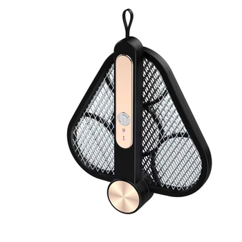 USB napajani električni štap za komarce s velikom mrežom od aluminija, domet 10㎡, rotacija 0–180°, LED zamka + električni šok, ugrađena baterija