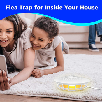 Lovač komaraca i buha s LED svjetlom, ljepiljasti kapak, vanjski prijenosni, pokrivenost 61 m²+, rotacija 0–180°, višestruko podešavanje