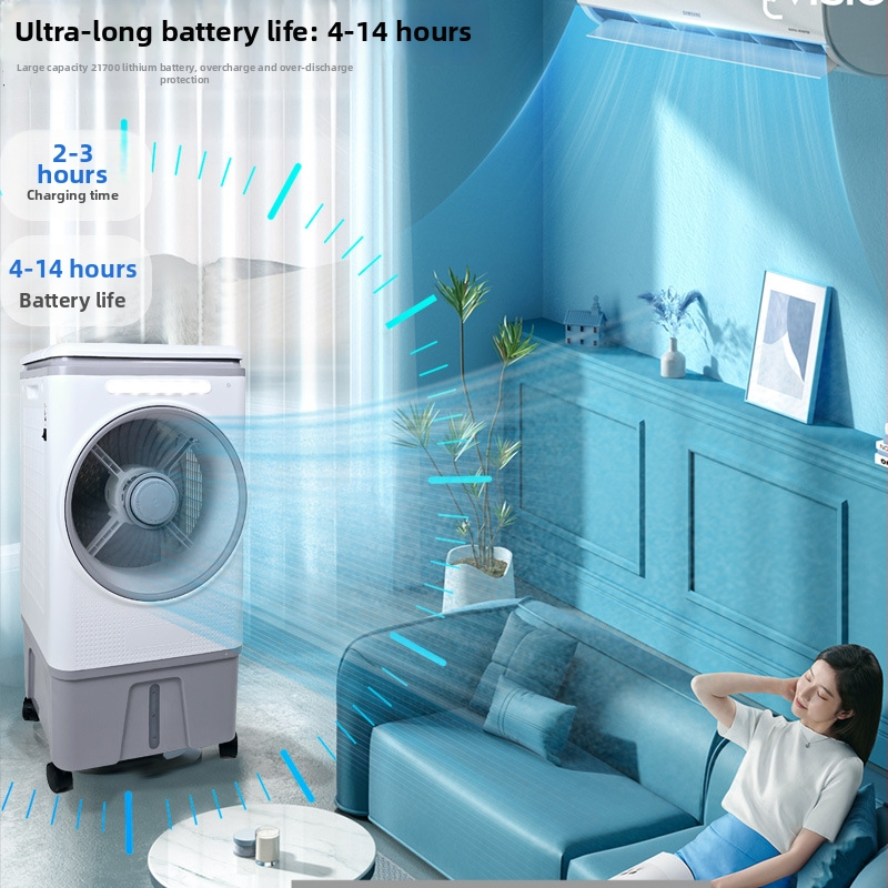 Li-ion baterija 1500mAh, saulės energijos AC/DC oro aušintuvas su LED lempute dėl uodų, tylus darbas, nuotolinio valdymo, vidaus ir lauko naudojimui, modelis 9030-R