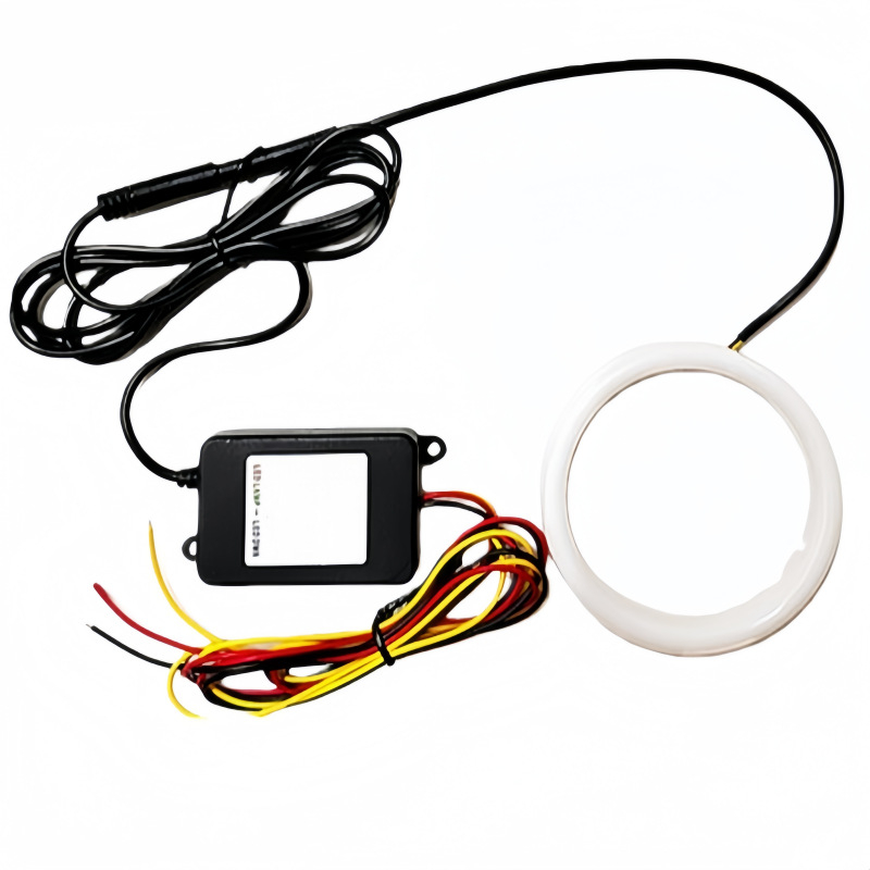 Automobilio LED Simfonijos Angel Eyes Apskritimas - 10W, 12V, Įmontuotas Montavimas, Universali suderinamumas