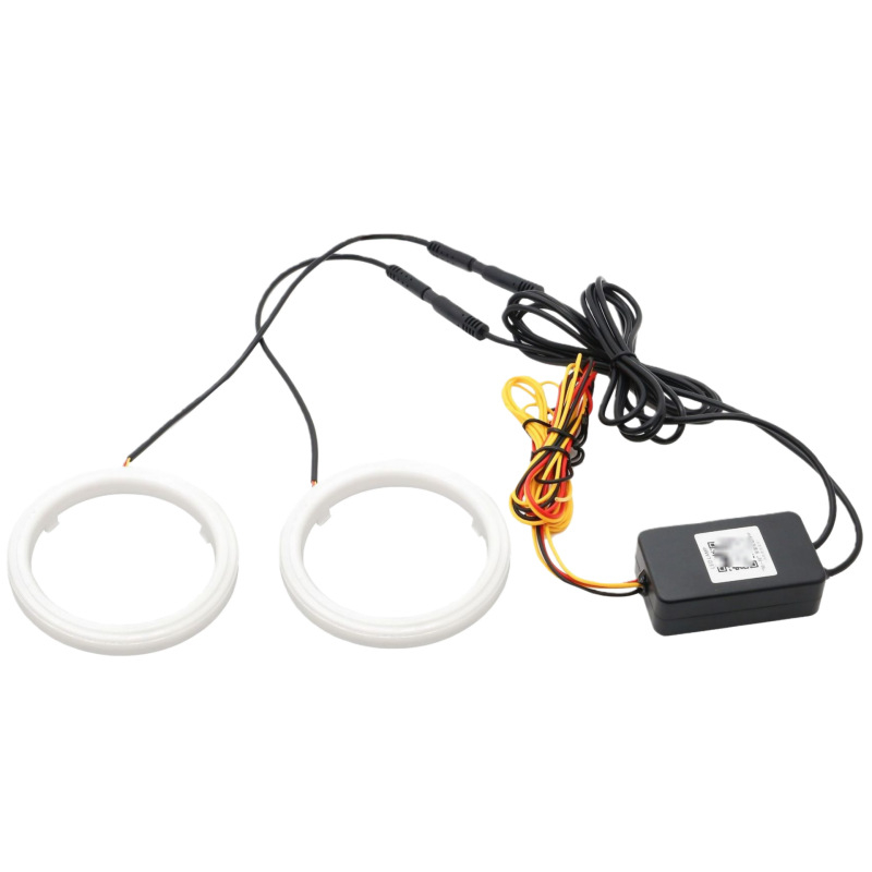 Automobilio LED Simfonijos Angel Eyes Apskritimas - 10W, 12V, Įmontuotas Montavimas, Universali suderinamumas