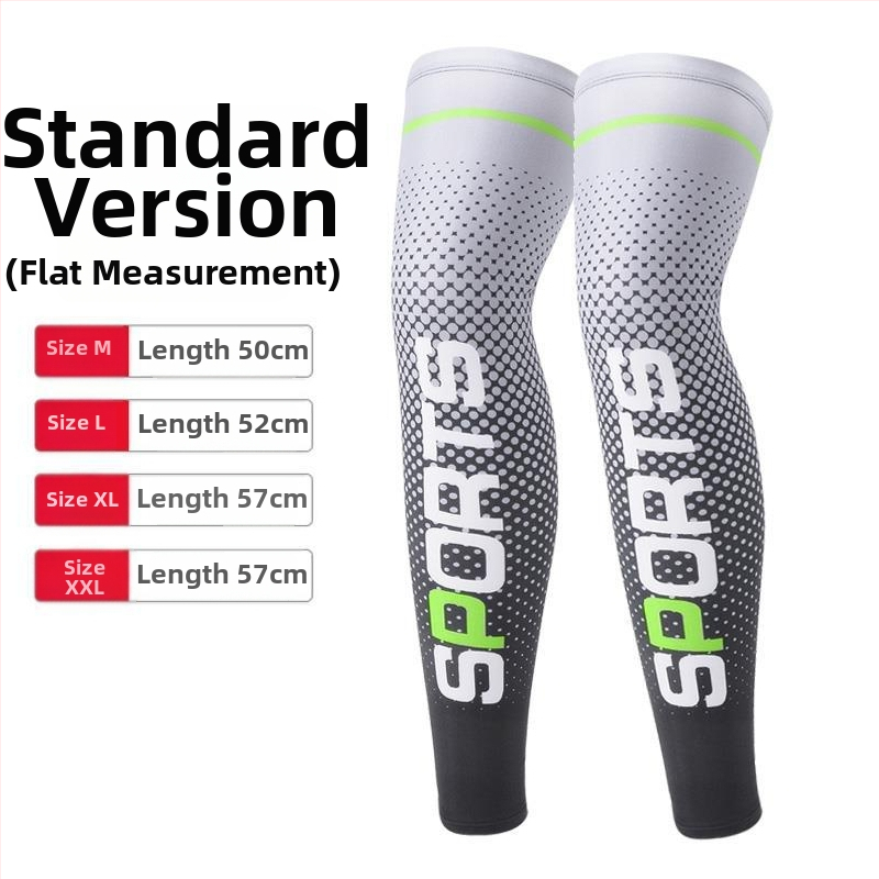 Ice Tray Vasaras velosipēdu kāju aizsargs – UV aizsardzība, Ice Silk Lycra, ātra žāvēšana, neslīdoši ceļgalu sargi