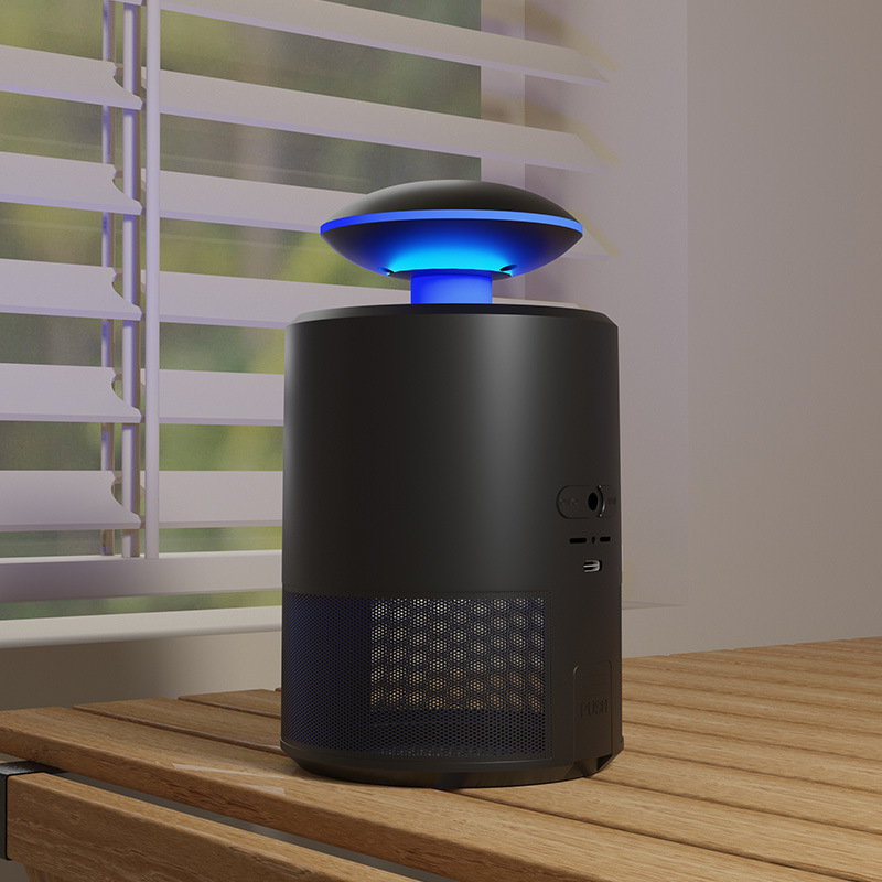 LED lampica za ubijanje komaraca, pokrivenost 11–20 m², ne rotira, ABS kućište, zamka sa svjetlosnim valovima