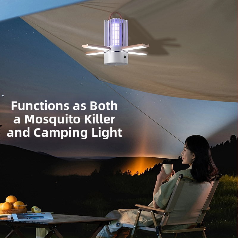 3-v-1 vonkajšia lampa na hubenie komárov s LED, 220V, stolová alebo nástenná inštalácia, model 638, prispôsobiteľná