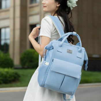 Lagani ruksak za mamu i bebu, višenamjenski ruksak za izlazak, gradski stil, Oxford tkanina, poliester podstava, naramenice s jastučićem zraka