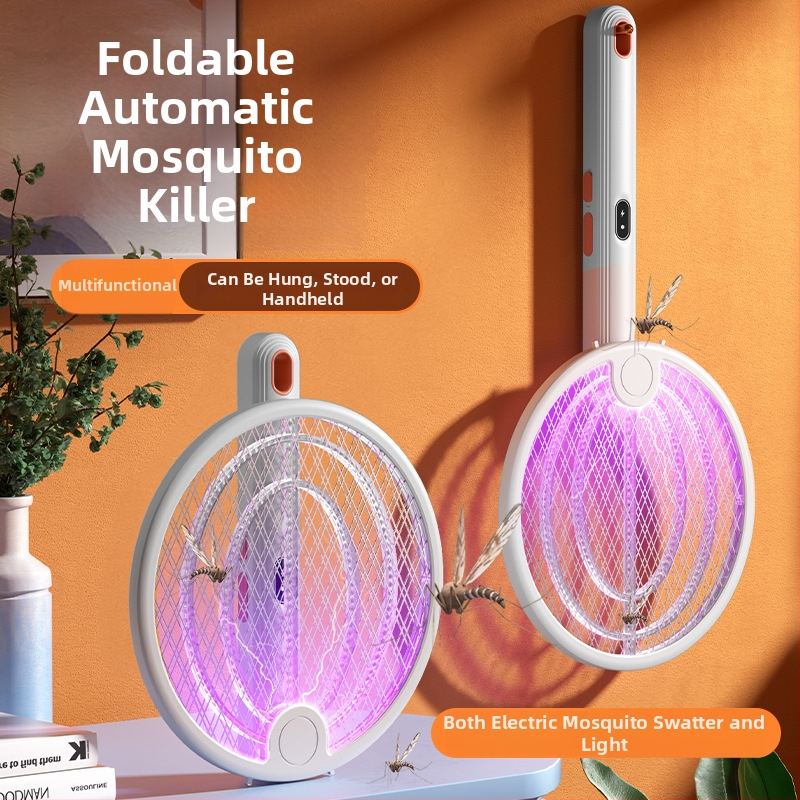 2-in-1 elektrinė uodų gaudyklė su gaudymu ir naikinimu, vidaus ir lauko naudojimui, įkraunama ličio baterija 800-1200mAh, UVA purpurinė šviesa