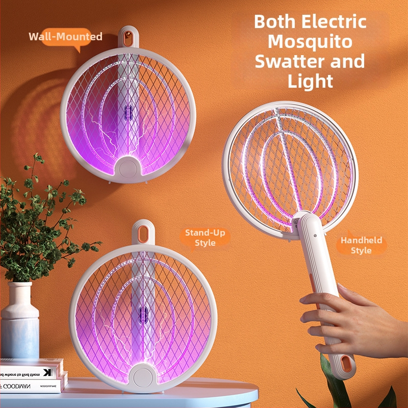 2-in-1 elektrinė uodų gaudyklė su gaudymu ir naikinimu, vidaus ir lauko naudojimui, įkraunama ličio baterija 800-1200mAh, UVA purpurinė šviesa