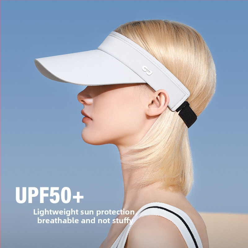 Unisex vonkajšia športová klobúk s UV ochranou, Nylon/Spandex, potlačené logo, prispôsobiteľné, vhodné na beh, cyklistiku a tenis