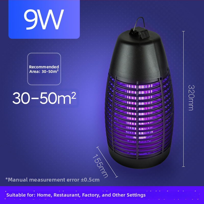 Išorinė vandeniui atspari LED elektrinė musų naikinimo lemputė – nešiojamas Bullet modelis, 6W, 220V, LED vamzdelis