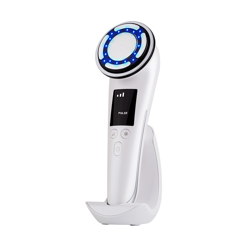 Dispozitiv de îngrijire facial acasă cu rejuvenare prin fotoni și microcurent – Curățare, Albire, Reducerea ridurilor, Întinerire a pielii, Lumină colorată; Portabil; Rezistent la apă IPX1