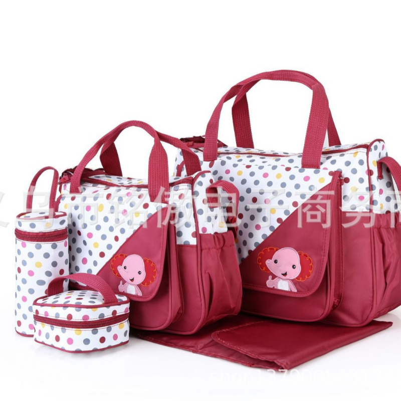 Geantă pentru scutece – multifuncțională, cu capacitate mare, cu curea pe un umăr pentru depozitarea accesoriilor pentru bebeluți (Material: diving material; Textură țesătură: 210D; Model: animale; Captușeală: Hua Yao cloth; Brand: Other; Sezon: Spring 201