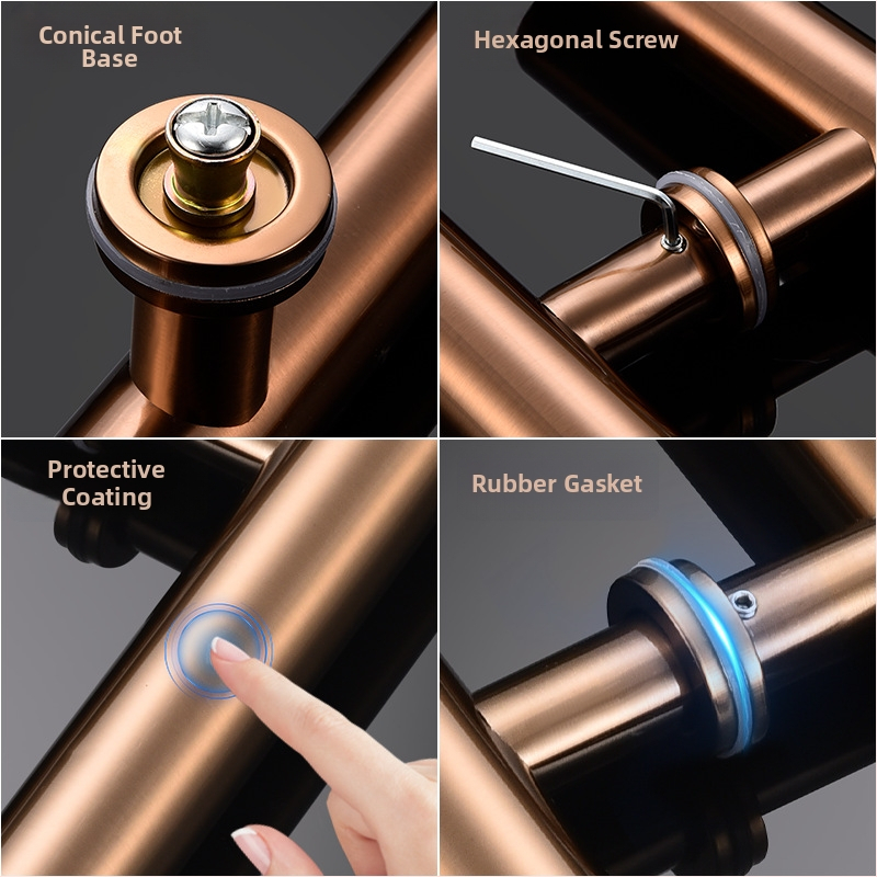 Slīdošo durvju rokturis no nerūsējošā tērauda, piemērots stikla un koka durvīm ar rāmi, modelis 002, mūsdienīgs minimālisms