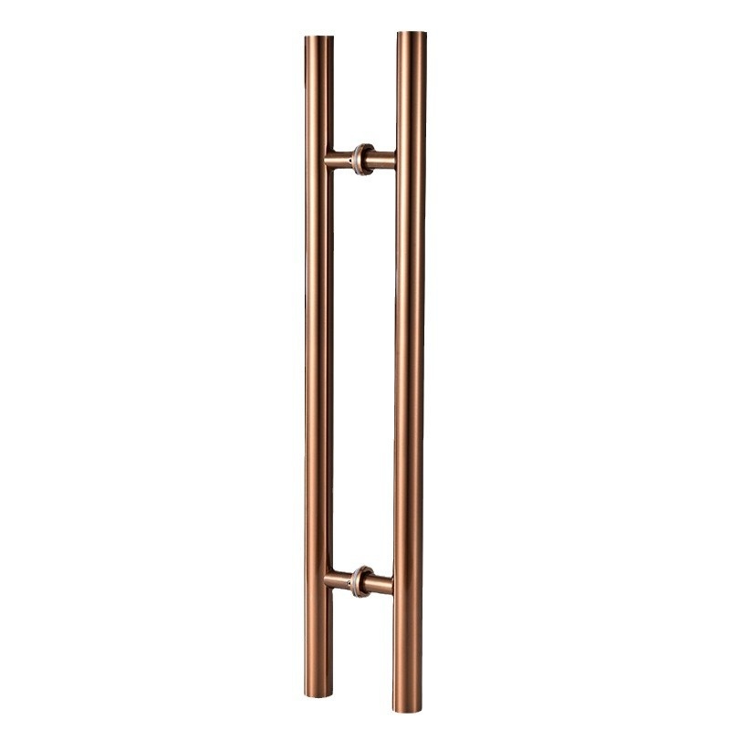 Slīdošo durvju rokturis no nerūsējošā tērauda, piemērots stikla un koka durvīm ar rāmi, modelis 002, mūsdienīgs minimālisms