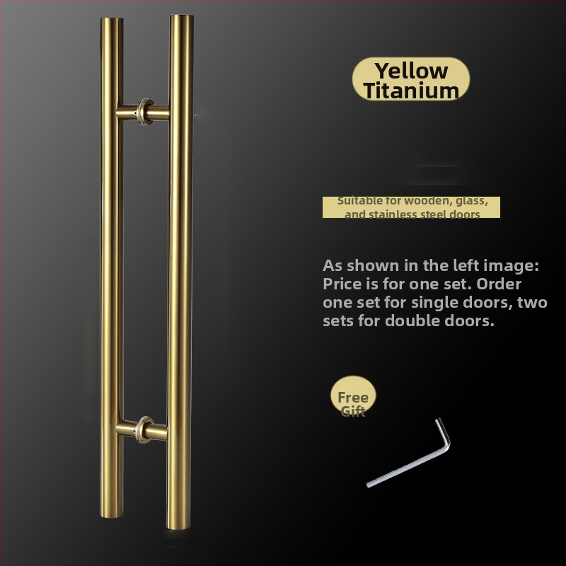 Slīdošo durvju rokturis no nerūsējošā tērauda, piemērots stikla un koka durvīm ar rāmi, modelis 002, mūsdienīgs minimālisms