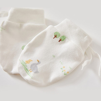 Νεογέννητα Αντι-Γρατσουνιές Γάντια και Κάλυμμα Ποδιών, 100% Βαμβάκι, Τύπος Α, χωρίς οστά, για 0–12 μηνών