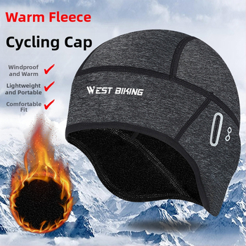 Športová čiapka s dierkou na okuliare, flísová výstelka, polyester/flís, unisex dospelí, pre outdoor