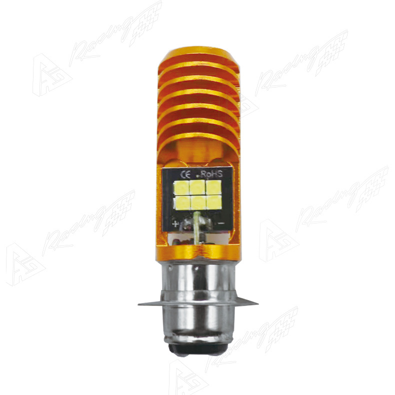 LED фар за мотоцикъл, двустранен 3030 SMD, 12-80V, 700 lm, алуминиев корпус, база H4/BA12D