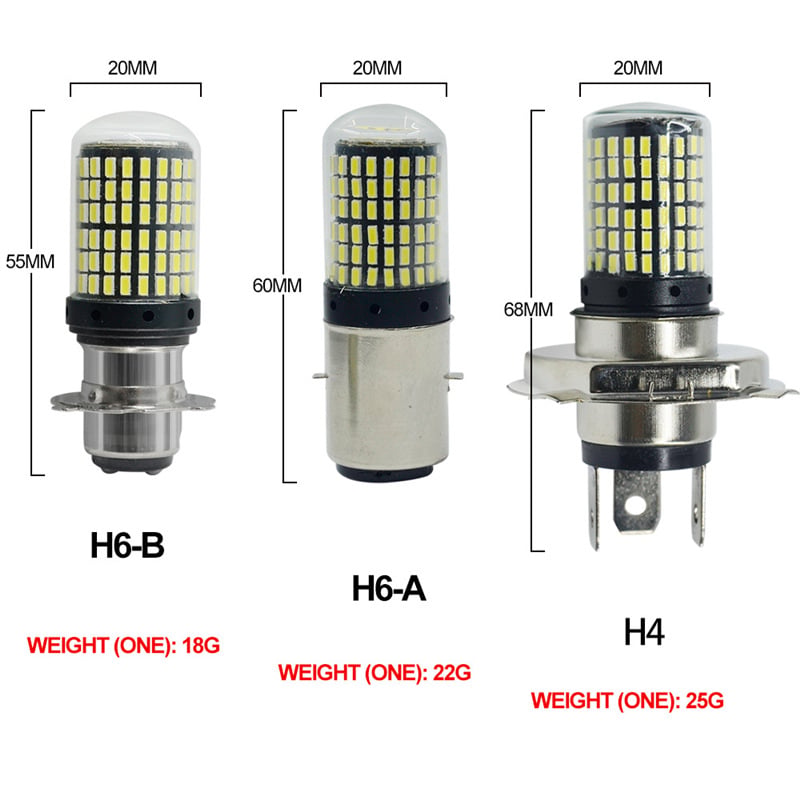 LED prednje svjetlo za auto i motocikl H4.ba20d.p15d, 12V, 4014LED, aluminijsko kućište, vijek trajanja 60000 sati