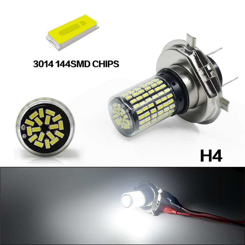 LED prednje svjetlo za auto i motocikl H4.ba20d.p15d, 12V, 4014LED, aluminijsko kućište, vijek trajanja 60000 sati