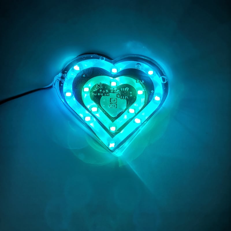Motocikl LED stražnje svjetlo 12V, bljeskanje, s Love Peach kućištem, 3W