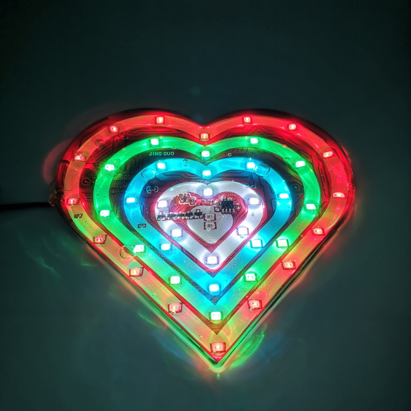 Motocikl LED stražnje svjetlo 12V, bljeskanje, s Love Peach kućištem, 3W