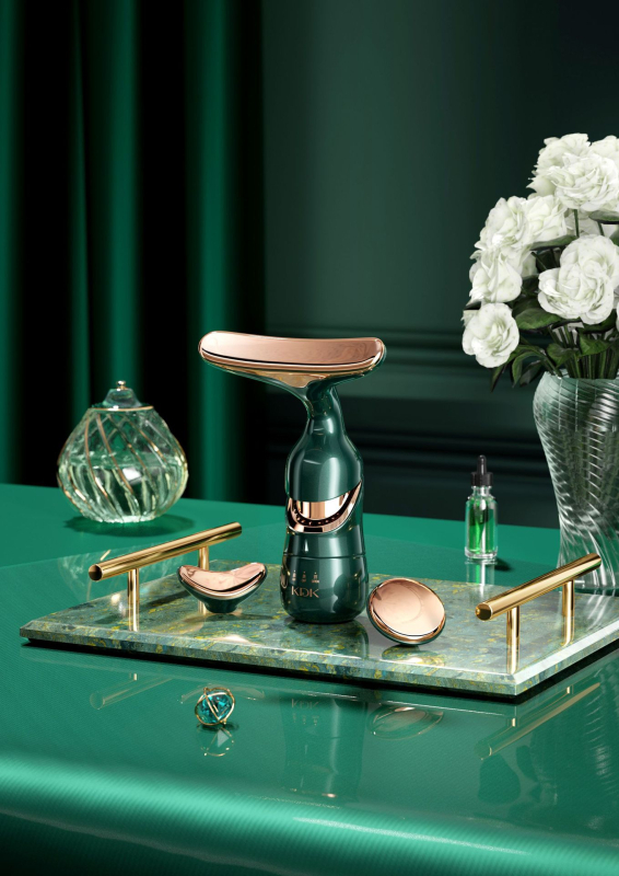 KDK instrument de lifting masaj 4D multifuncțional pentru față, gât și ochi – anion, rejuvenarea pielii, vibrație, alimentare cu baterie, portabil