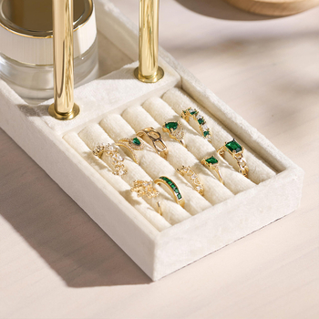 Metalni stalak za nakit, dvostruki stolni izložbeni stalak i skladištenje, više namjena