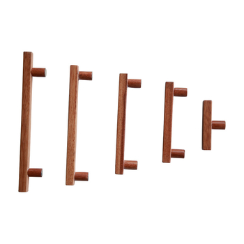 Mâner garderobă — minimalist din lemn masiv, formă bară, montaj pe suprafață, model YGM-C