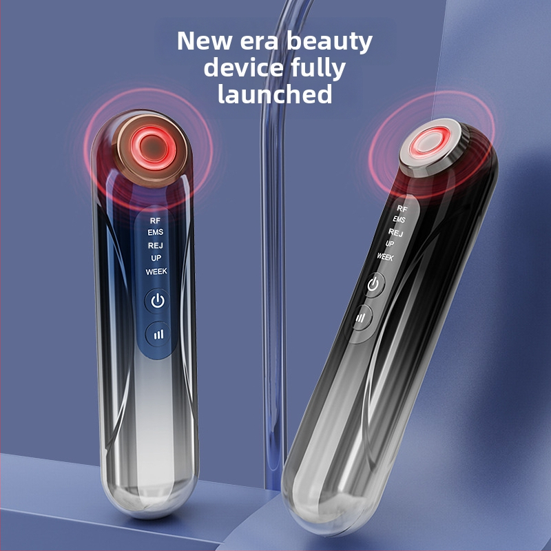 Sejas skaistumam paredzēts ādas kopšanas ierīce ar EMS mikrostrāvas liftingu, fototerapiju un vibrācijas masāžu acīm, kaklam un sejai (DR06)