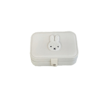 Slatka kutija za nakit sa zekom – prijenosna stolna kutija za pohranu nakita (PU), 1 sloj, Otporna na prašinu, za naušnice, prstene i lančiće.