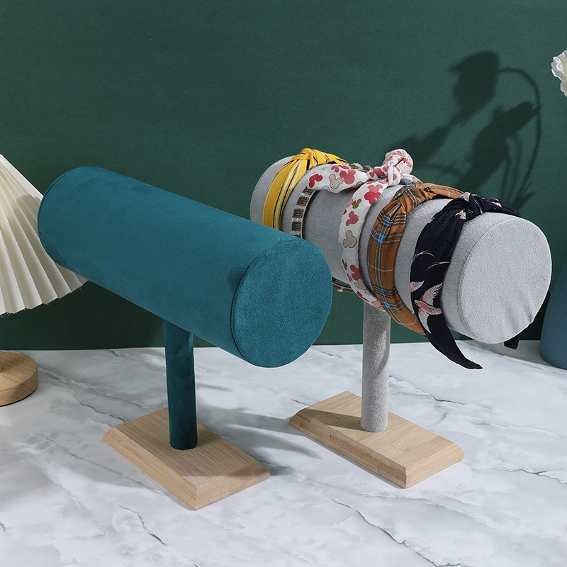 Dür fejpántok kiállító állvány, flanel anyag, T-alakú, nordic stílus, Márka Dür