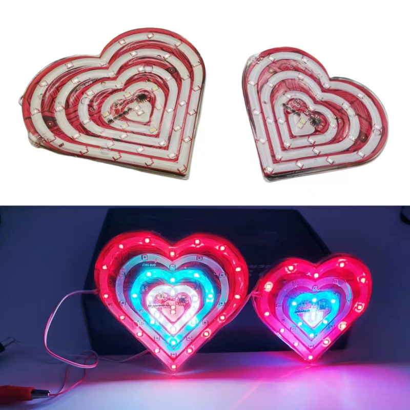 Мотоциклетна 12V LED мигаща светлина с Love Peach абажур - водоустойчива, 3W