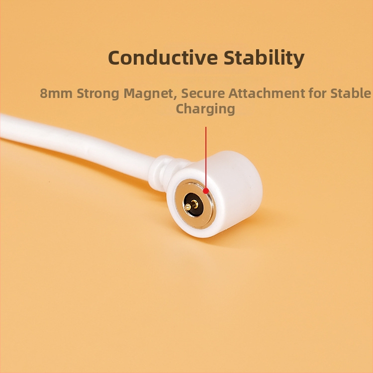 Zero ao 8mm-es szögletes mágneses töltőkábel cserélhető férfi és női csatlakozókkal, N52 Pogopin, nagy áramerősség