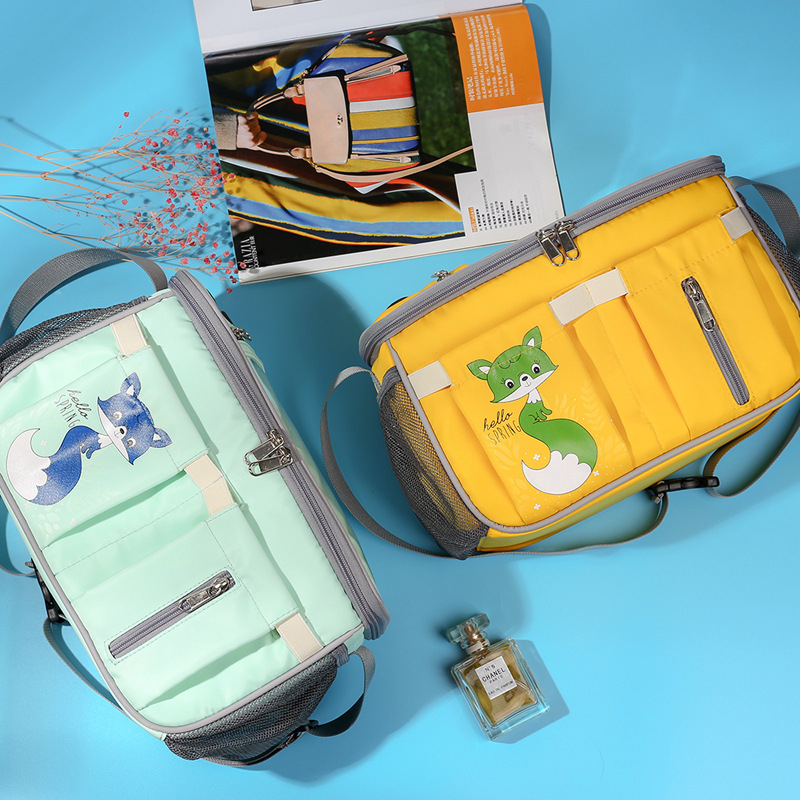 Torba za kolica velike kapacitete, USB sučelje, proširiva, vodootporan najlon, prozračna poliesterska podstava