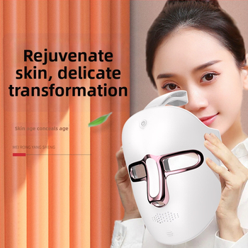 Maska za ljepotu s LED svjetlom za pomlađivanje i sjaj kože, USB napajanje, 4 brzine, kućna uporaba