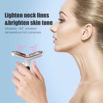 Nyak szépség készülék – emelés és feszesítés; ráncok csökkentése; arc lifting – rezgő masszázs; fotonos szépség
