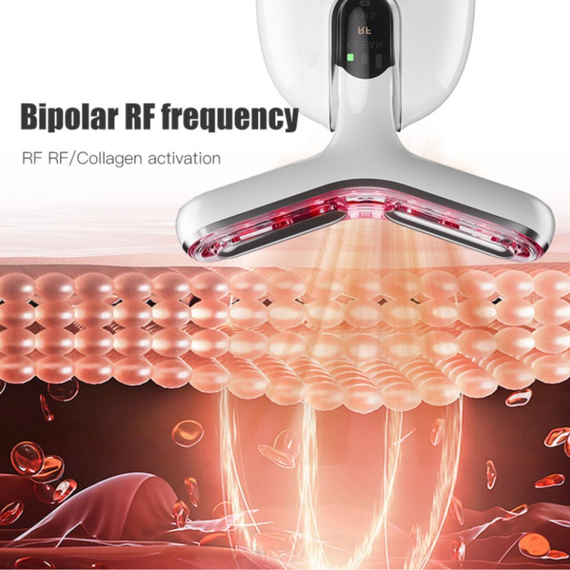 Nyak szépség készülék – emelés és feszesítés; ráncok csökkentése; arc lifting – rezgő masszázs; fotonos szépség