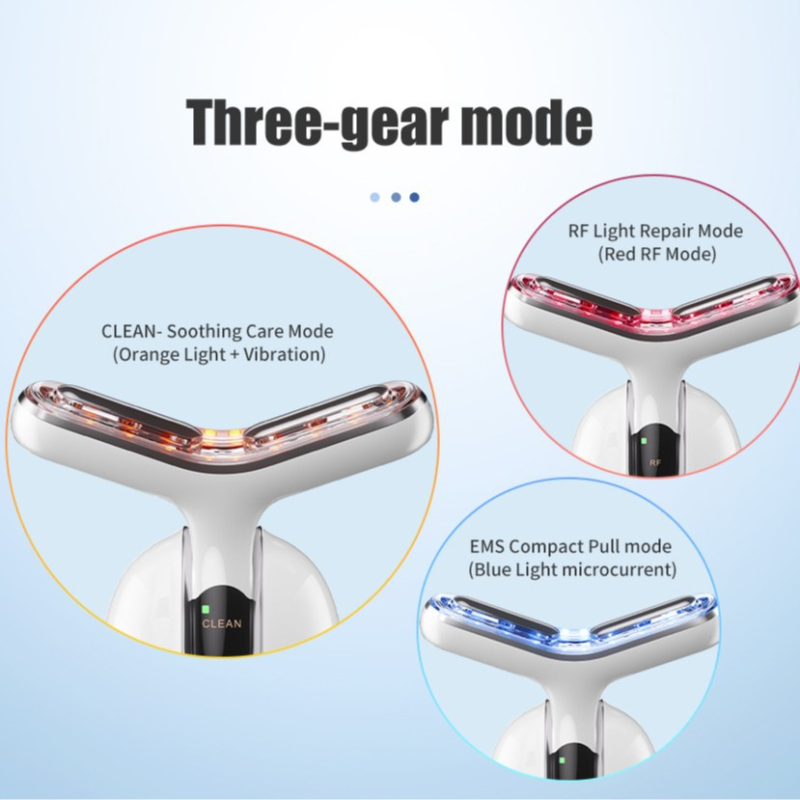 Nyak szépség készülék – emelés és feszesítés; ráncok csökkentése; arc lifting – rezgő masszázs; fotonos szépség