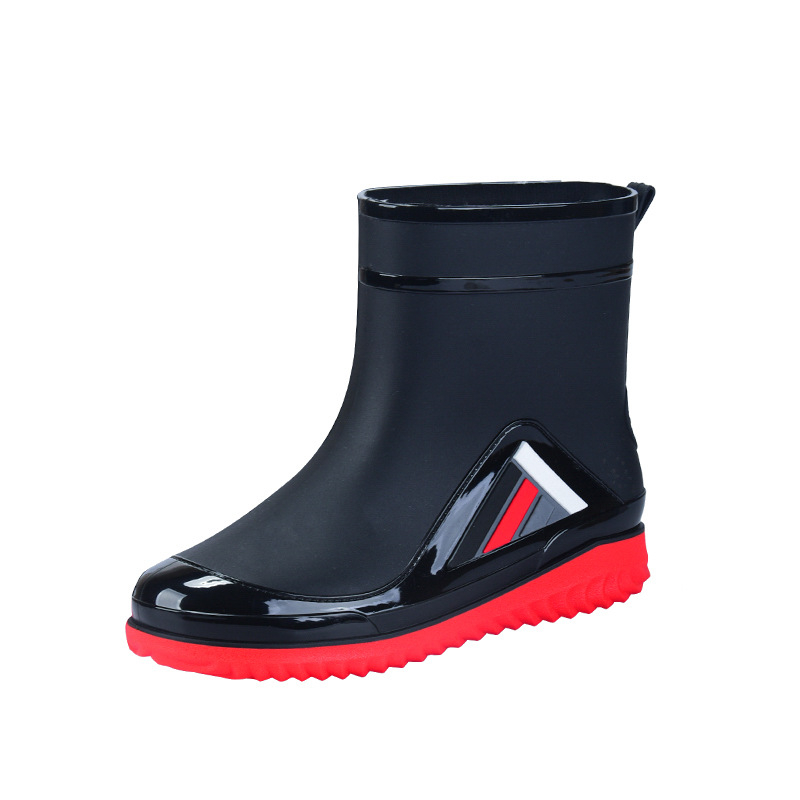 Cizme de ploaie unisex din PVC, până la gambe, impermeabile, antiderapante, cu căptușeală fleece