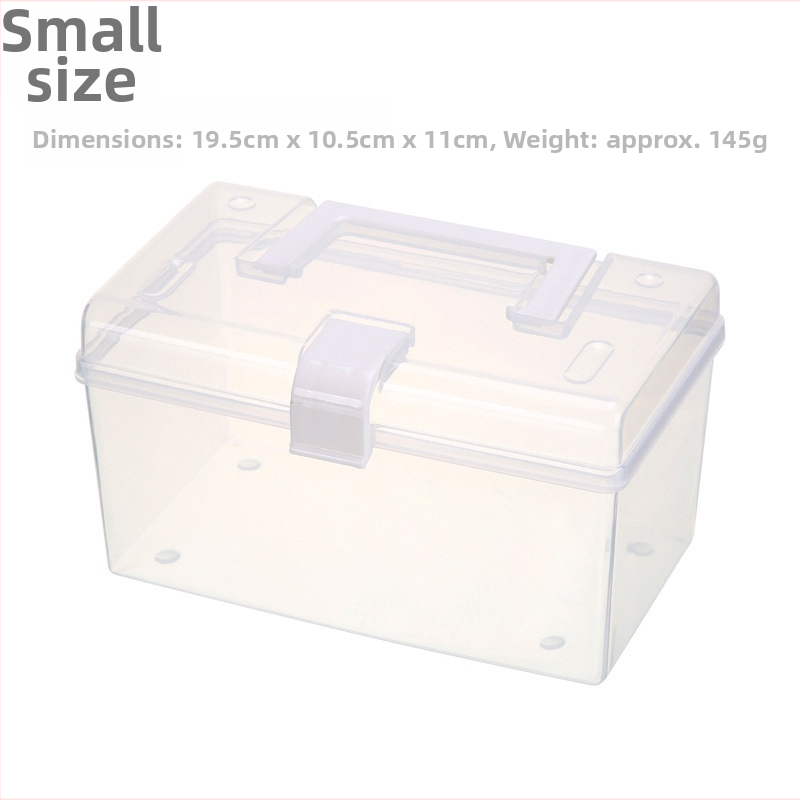 Cutie pentru bijuterii din plastic, multifuncțională, pentru utilizare pe birou și călătorii, cu un singur strat